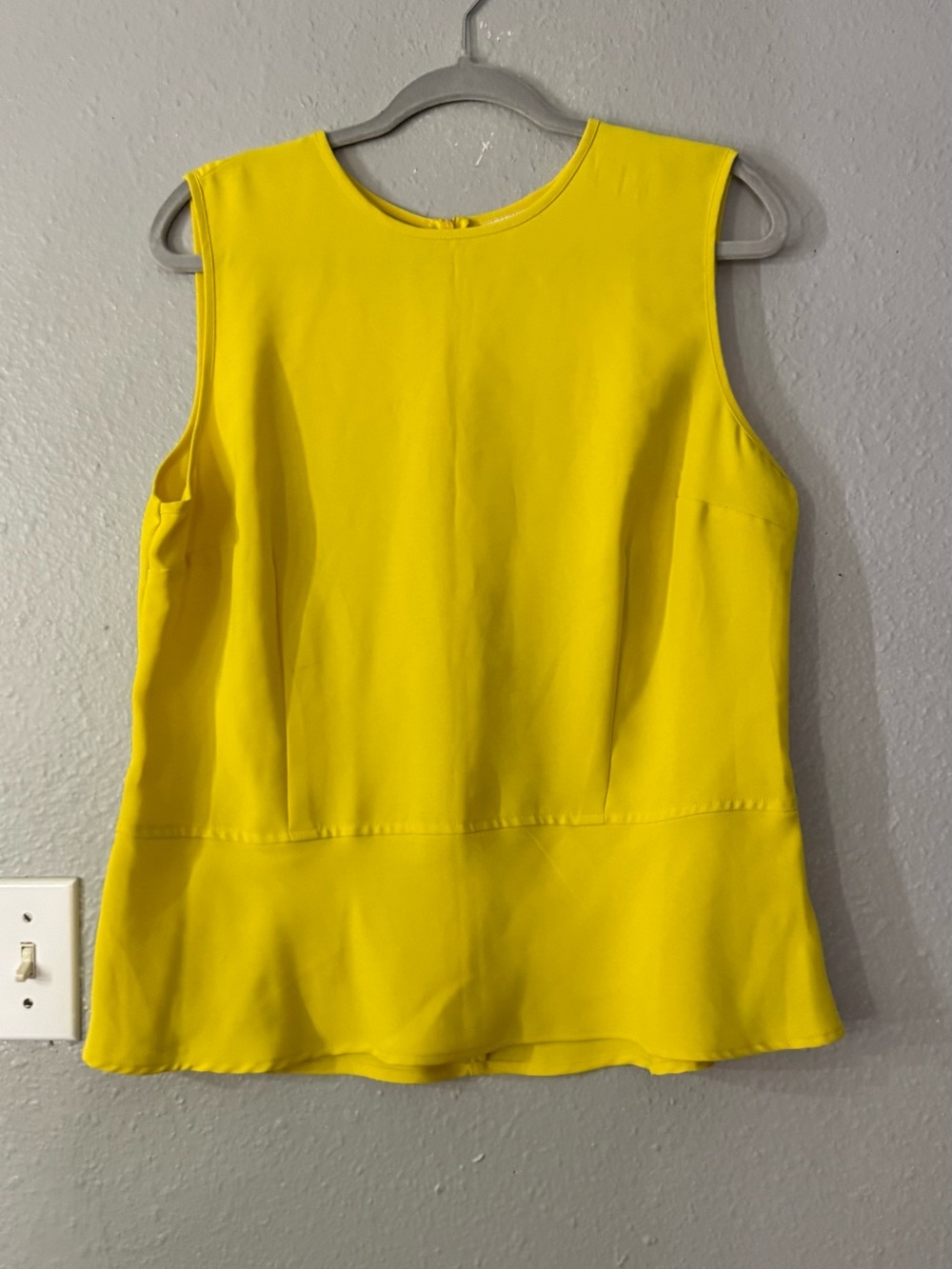 Liz Claiborne Sunny Yellow Sleeveless Peplum Camisole
